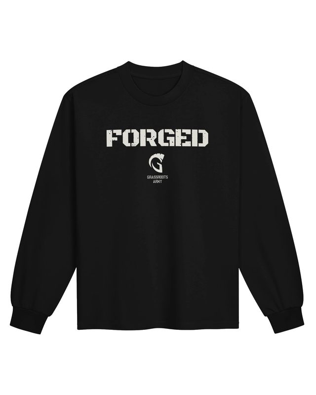 Forged Long Sleeve in Black by Grassroots Army