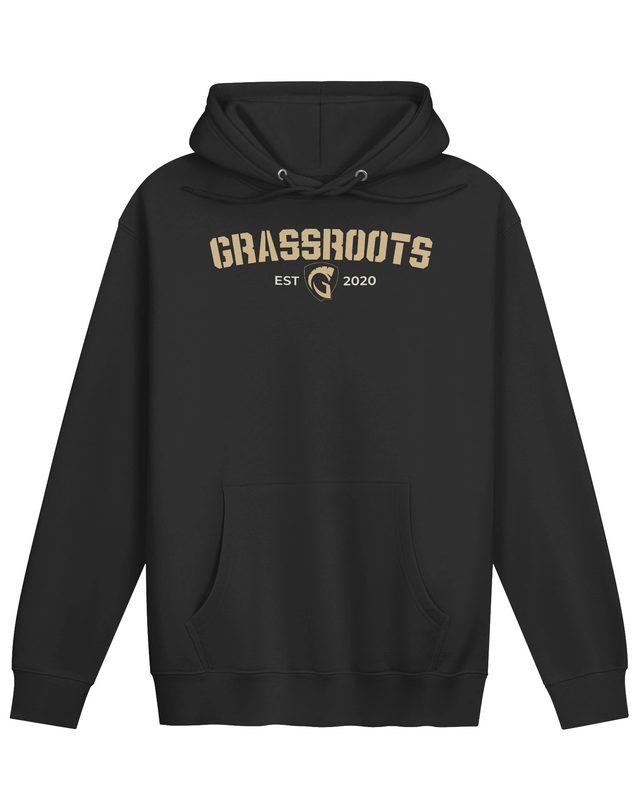 Grassroots EST 2020 Pullover Hoodie in Black by Grassroots Army