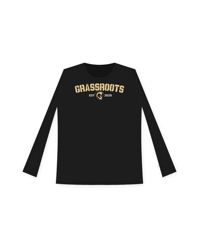 Grassroots EST 2020 Women's Long Sleeve in Black by Grassroots Army